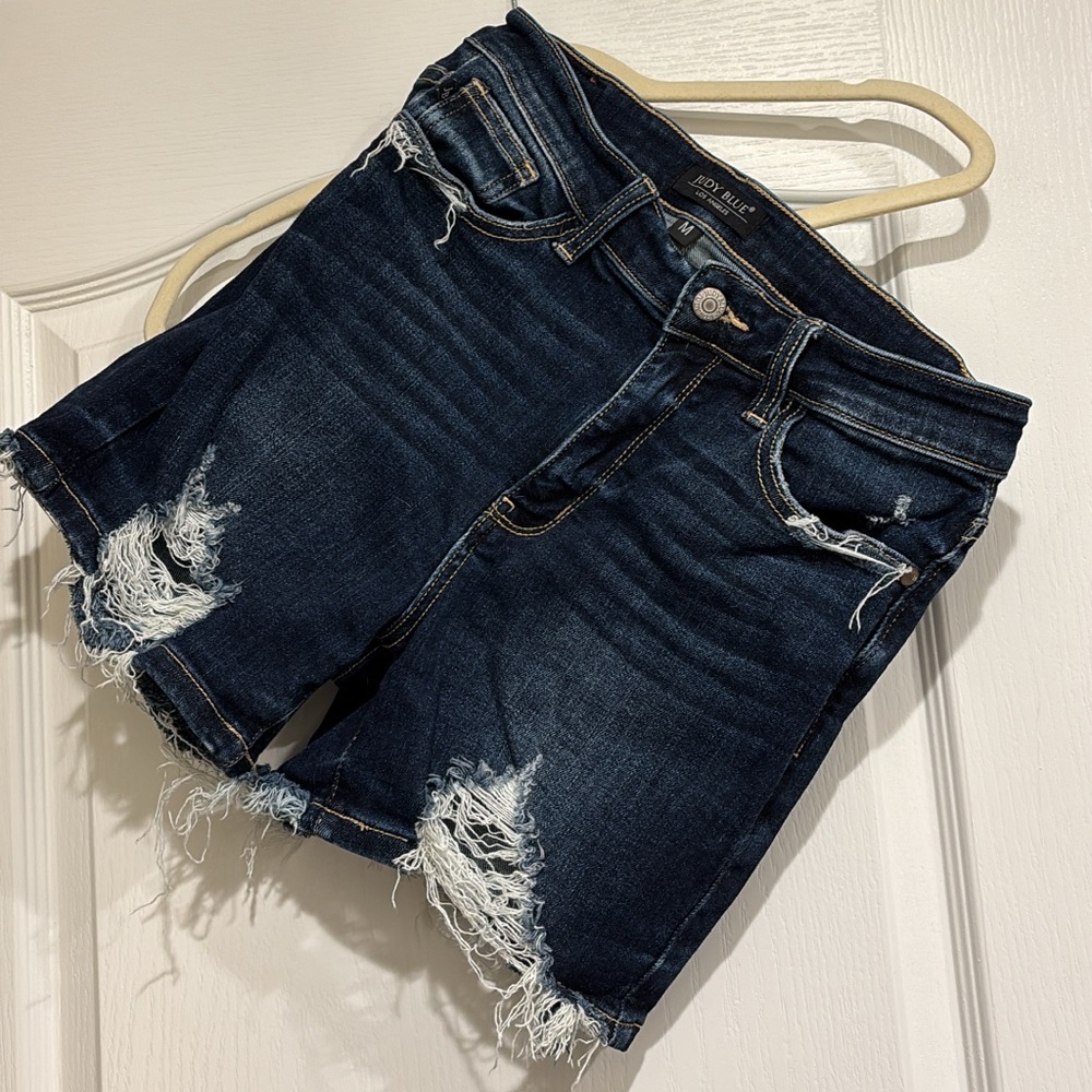 Judy Blue Denim Distressed Shorts
